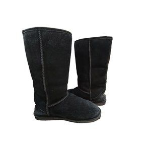 Bearpaw Boots Women's Size 7 Eva Black Tall Winter Fur Lined Classic Fall Y2K